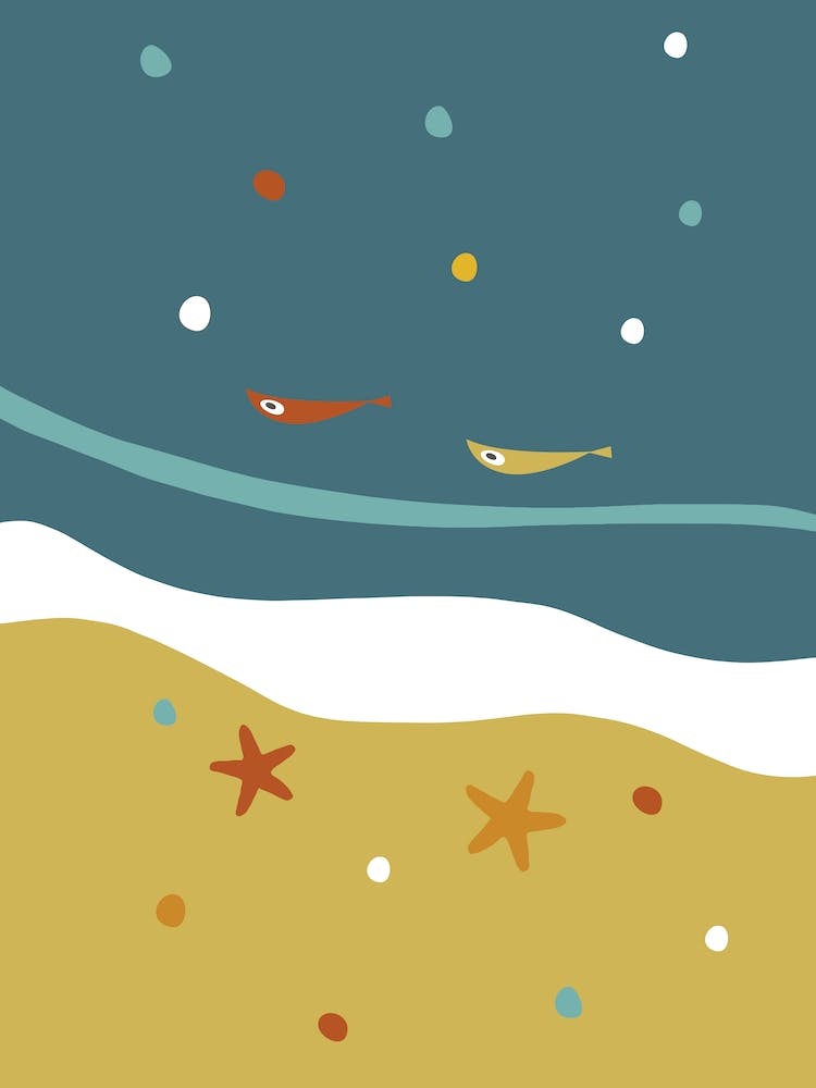 Atomic Age Summer Beach I