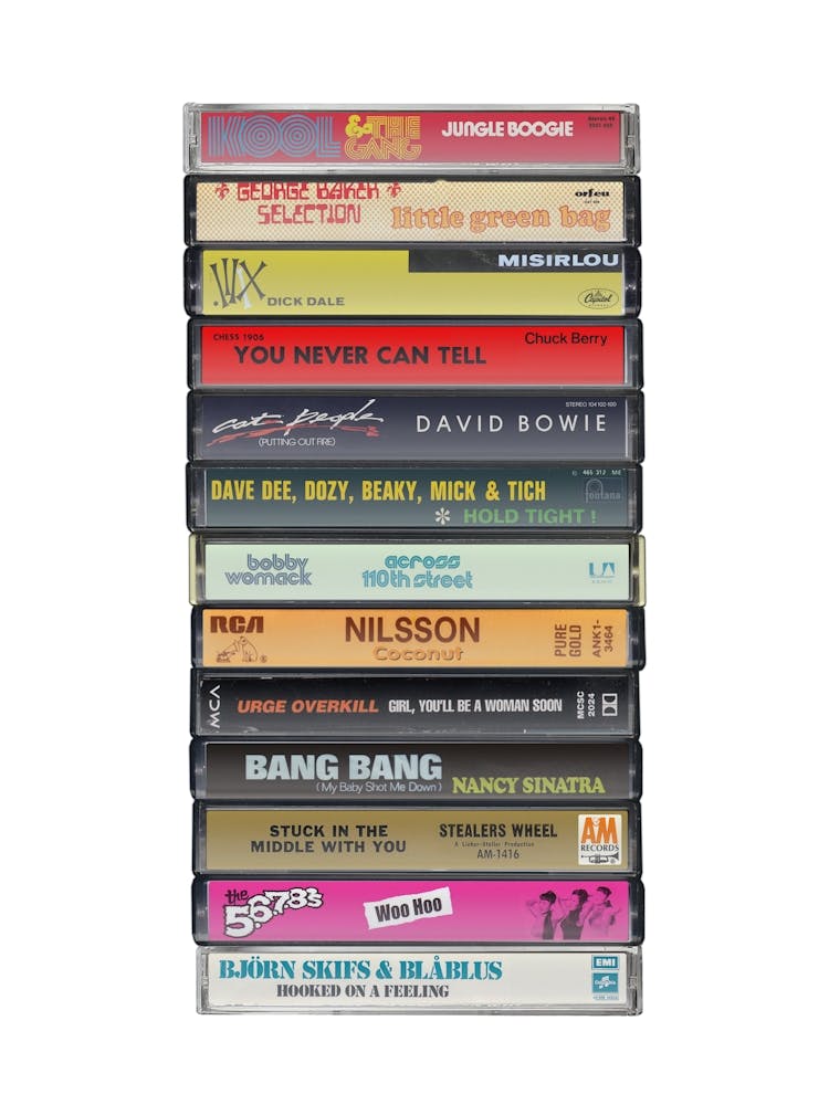 Quentin Tarantino Soundtracks - Cassette Print Music Poster