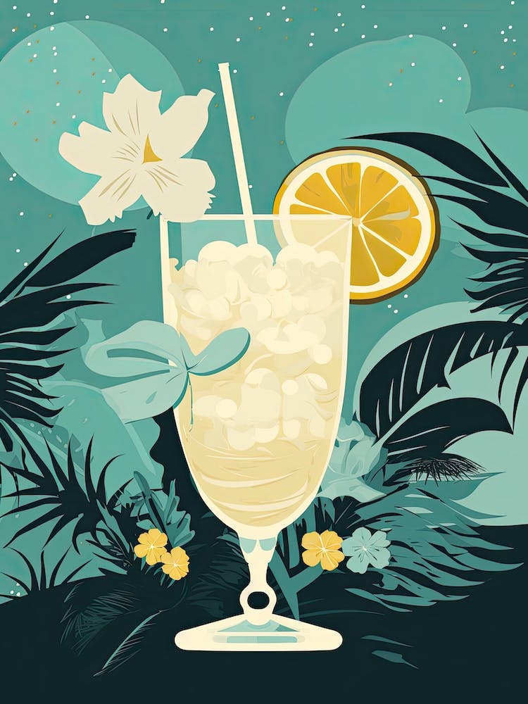 Illustration de Cocktail Pina Colada 3
