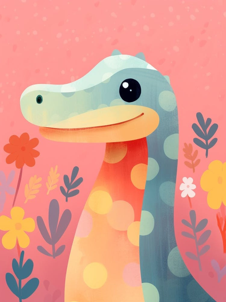 Colourful Dinosaur Elasmosaurus 1