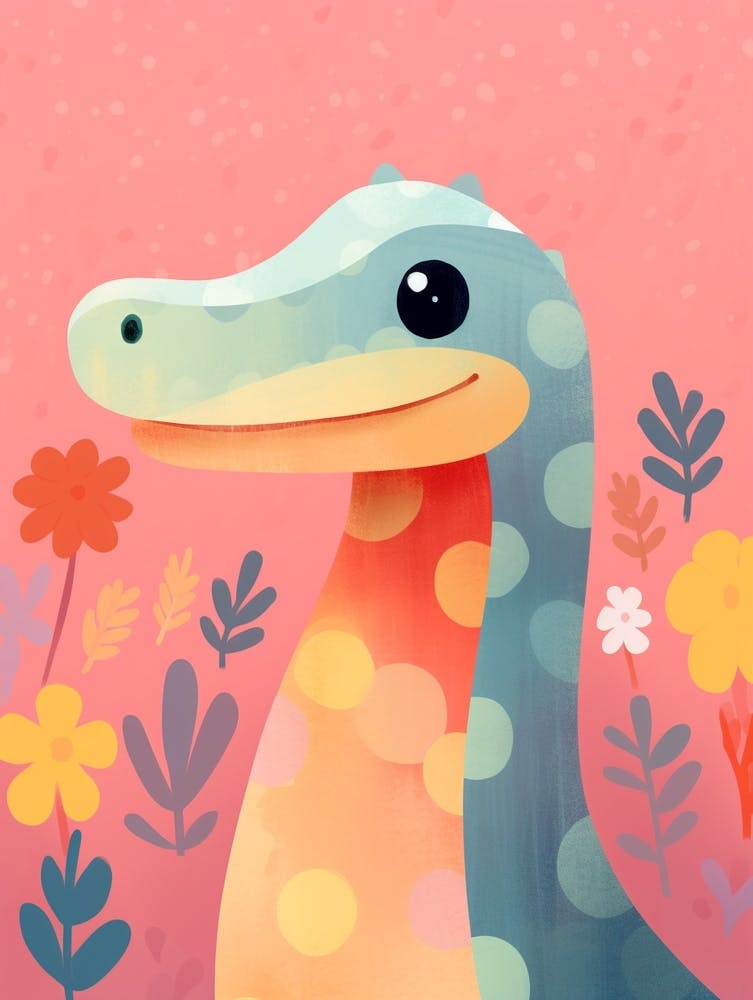 Colourful Dinosaur Elasmosaurus 1