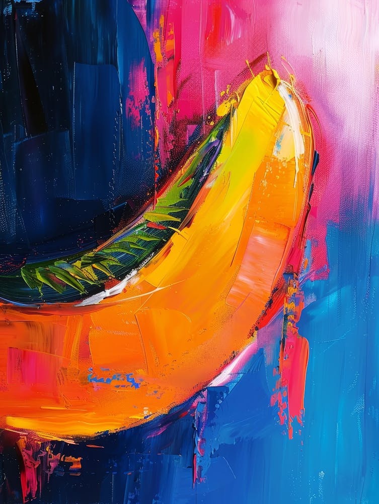 Abstract Of A Banana