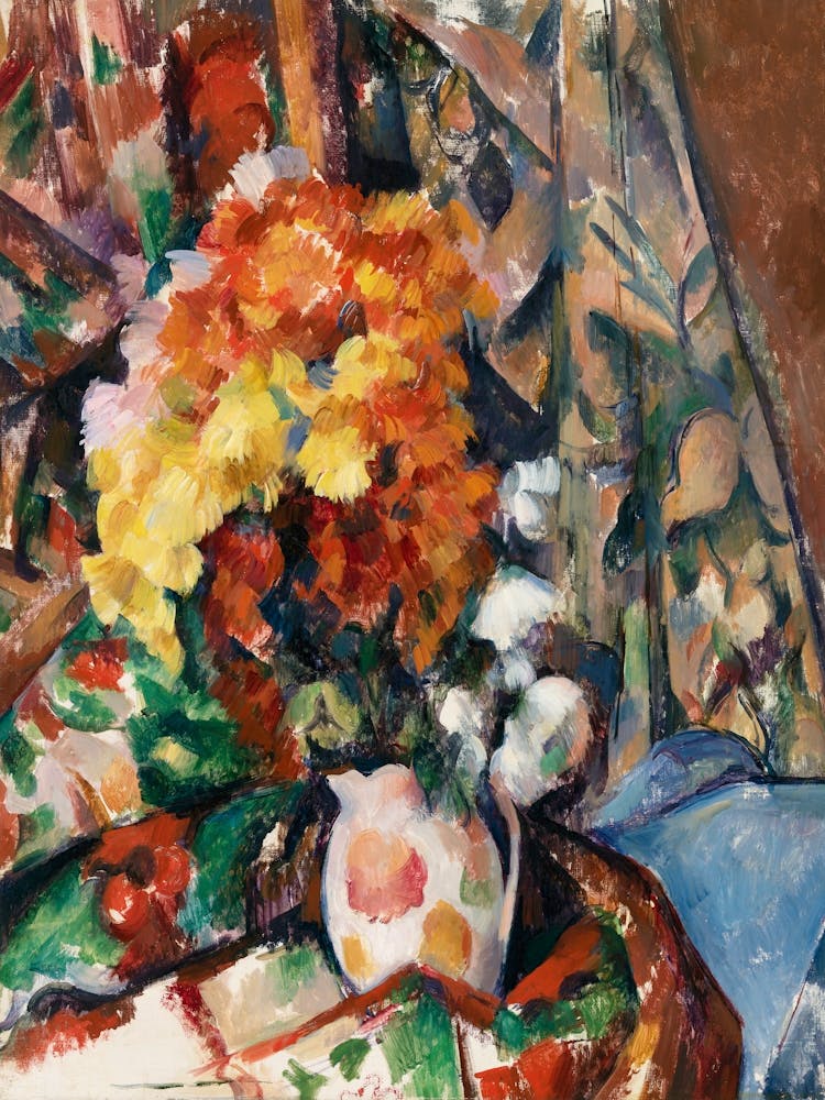 The Flowered Vase, Paul Cézanne 1