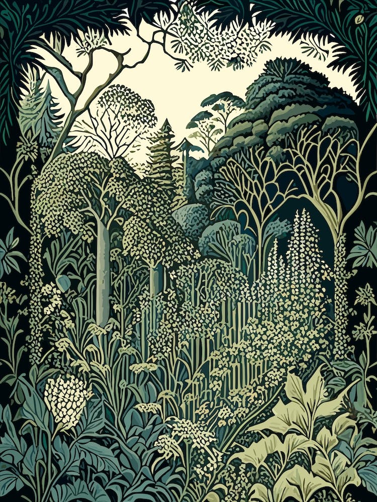 Dubrovnik Arboretum, Croatia Vintage Botanical