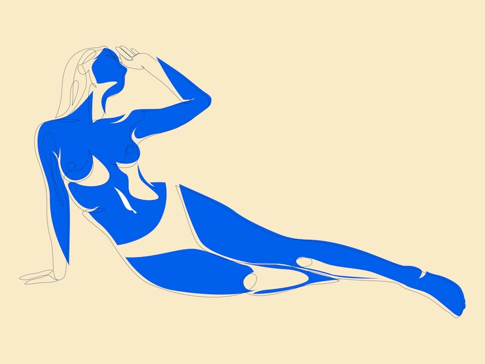 Blue Figure
