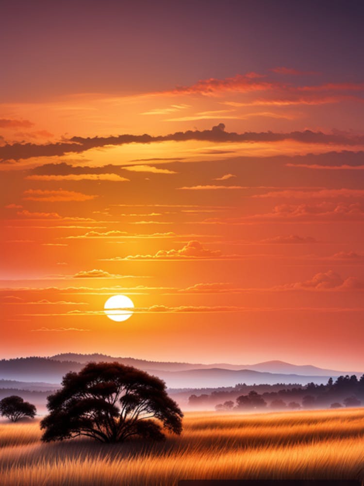 Sunset In The Savannah