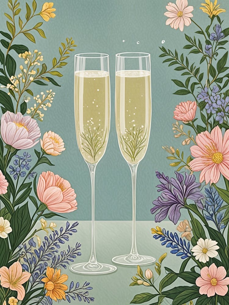 Two Glasses Of Champagne