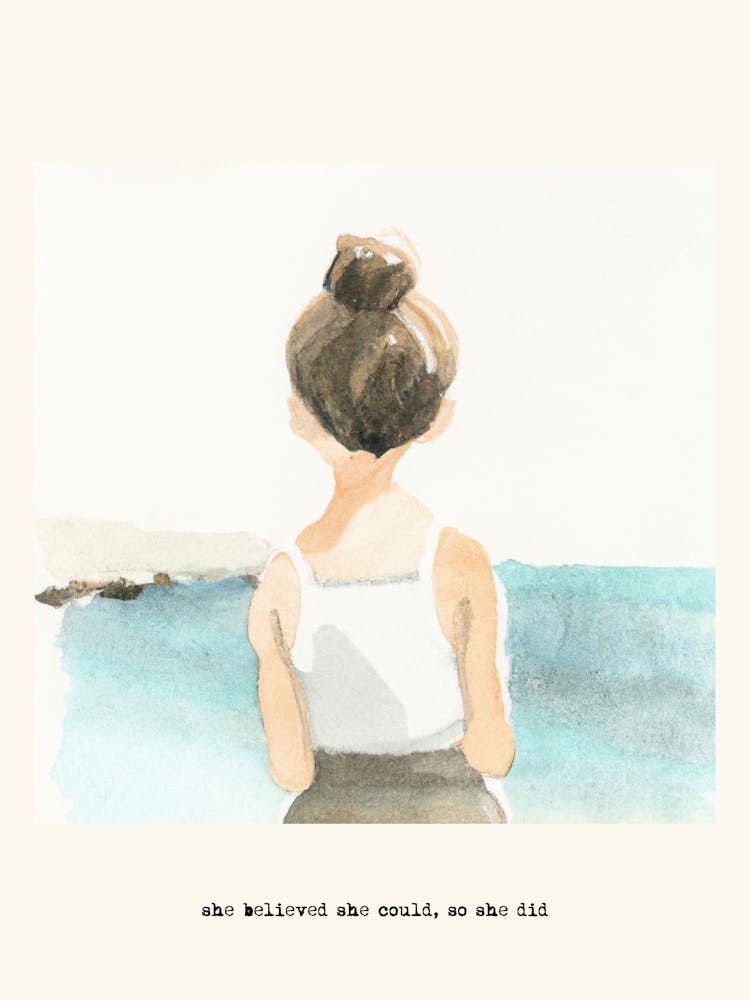 She Believed She Could, So She Did Quote Girl