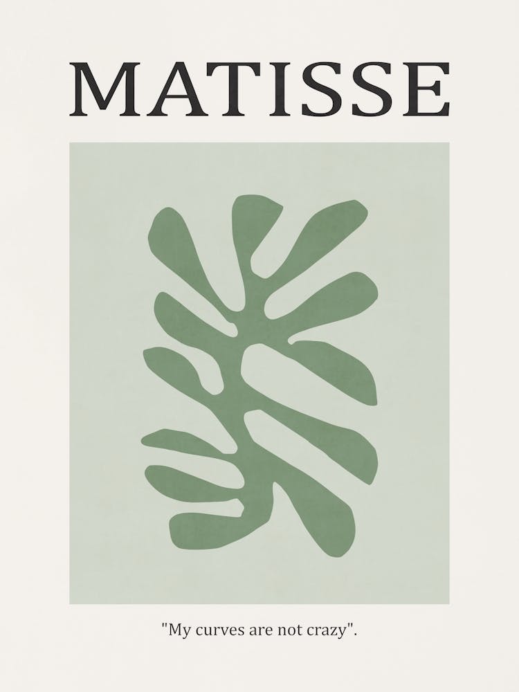 Inspired by Matisse - Green Flower 01