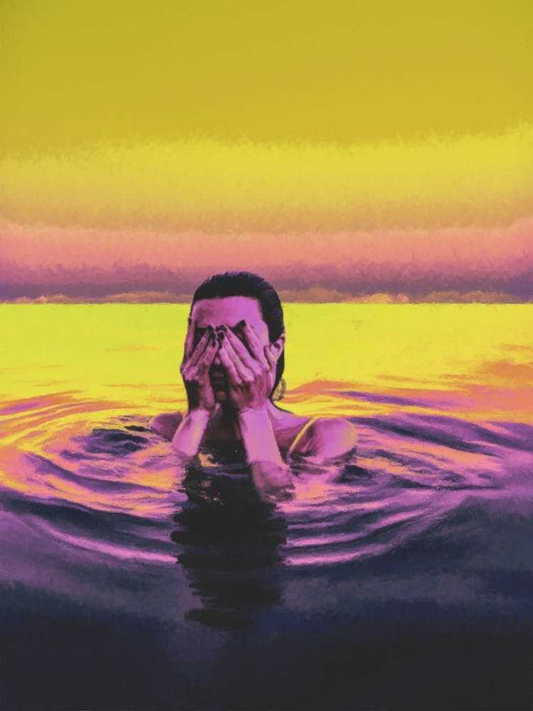 Psychedelic Ocean Portrait