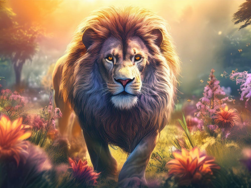 Majestic Lion 03 - AfriDesigns