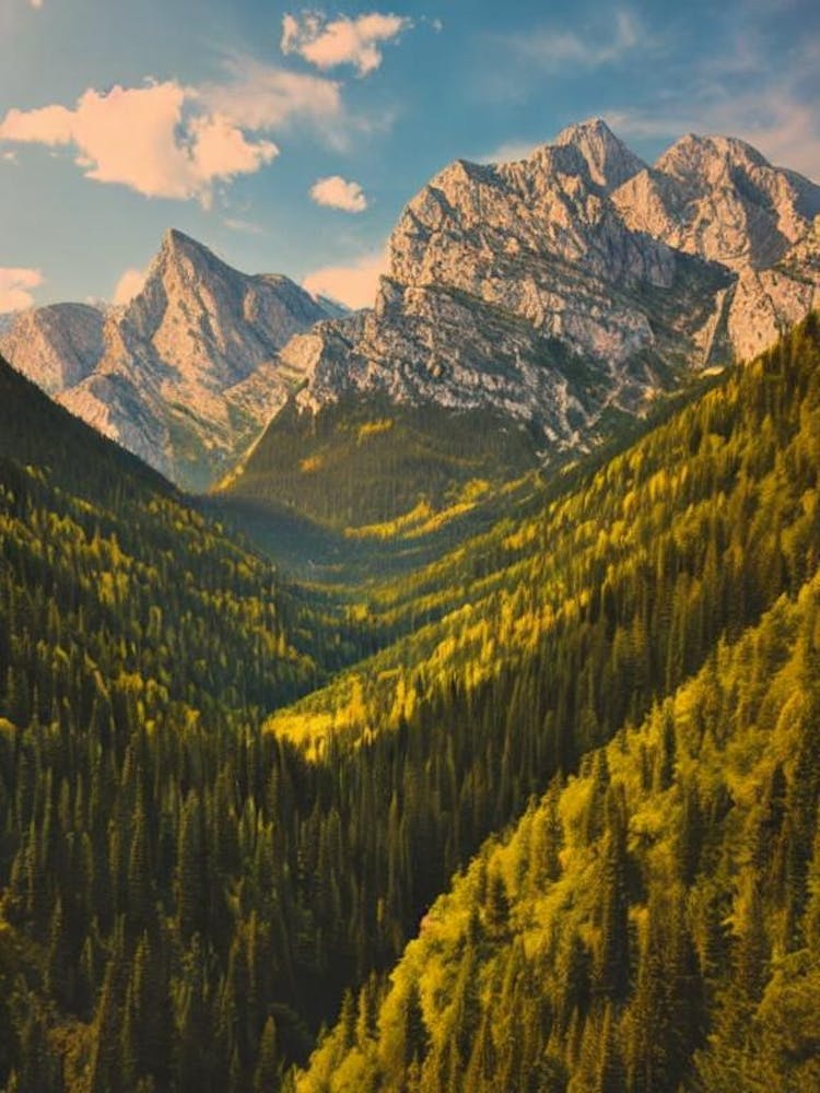 Durmitor National Park Montenegro Vintage Poster