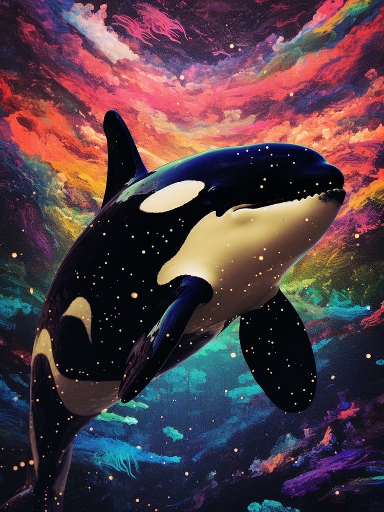 Orca Whale Space Collage 1