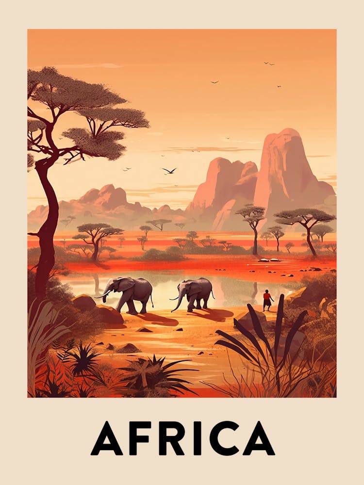 Vintage Travel Poster Africa 7