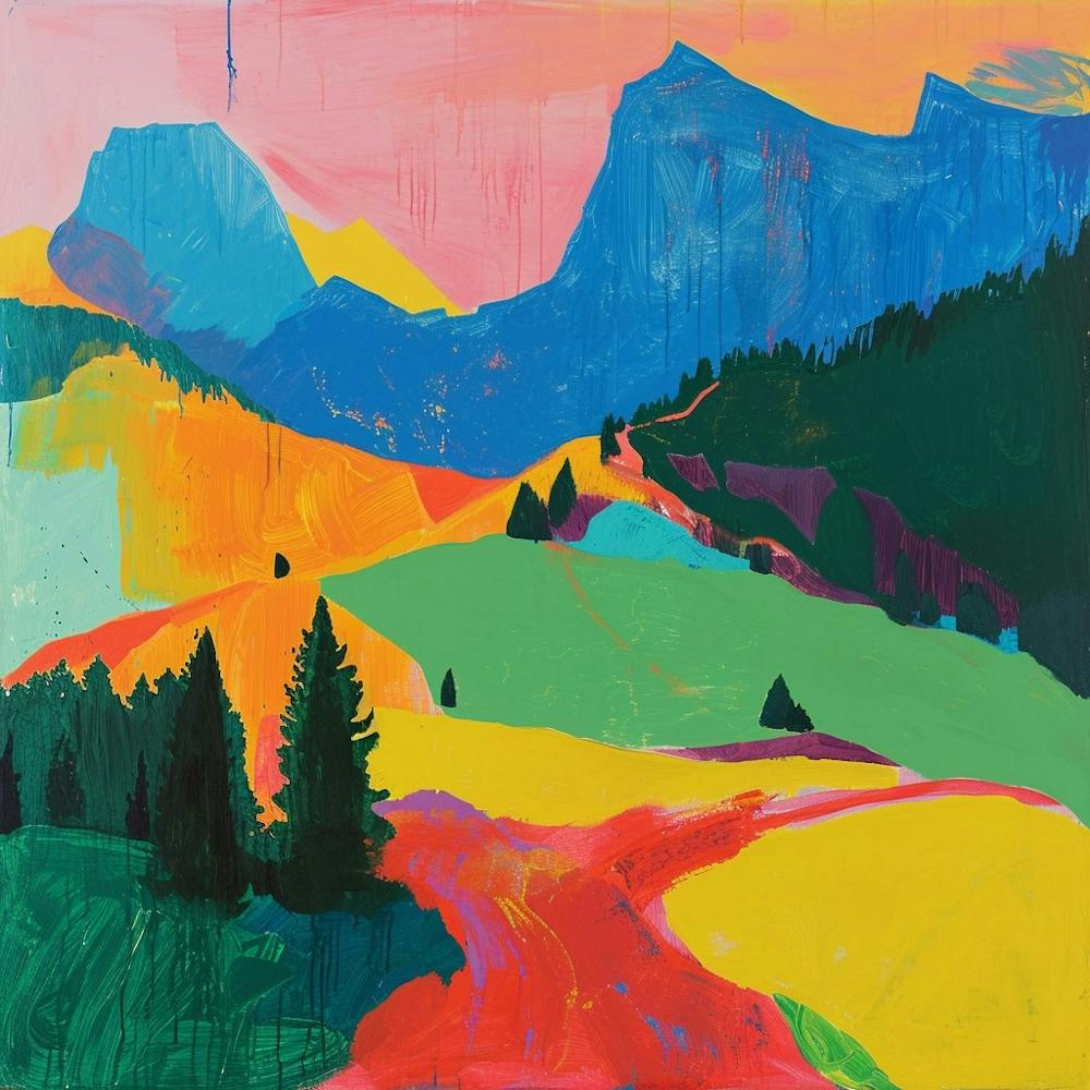 Colourful Abstract Berchtesgaden National Park Germany 5