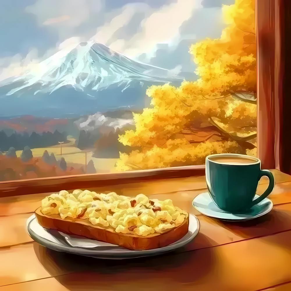 Breakfast With Mountain Fuji