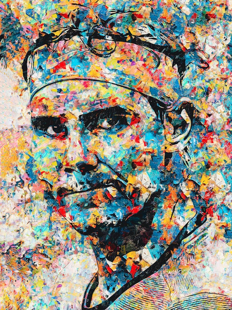 Painting a Colorful Portrait of Nadal