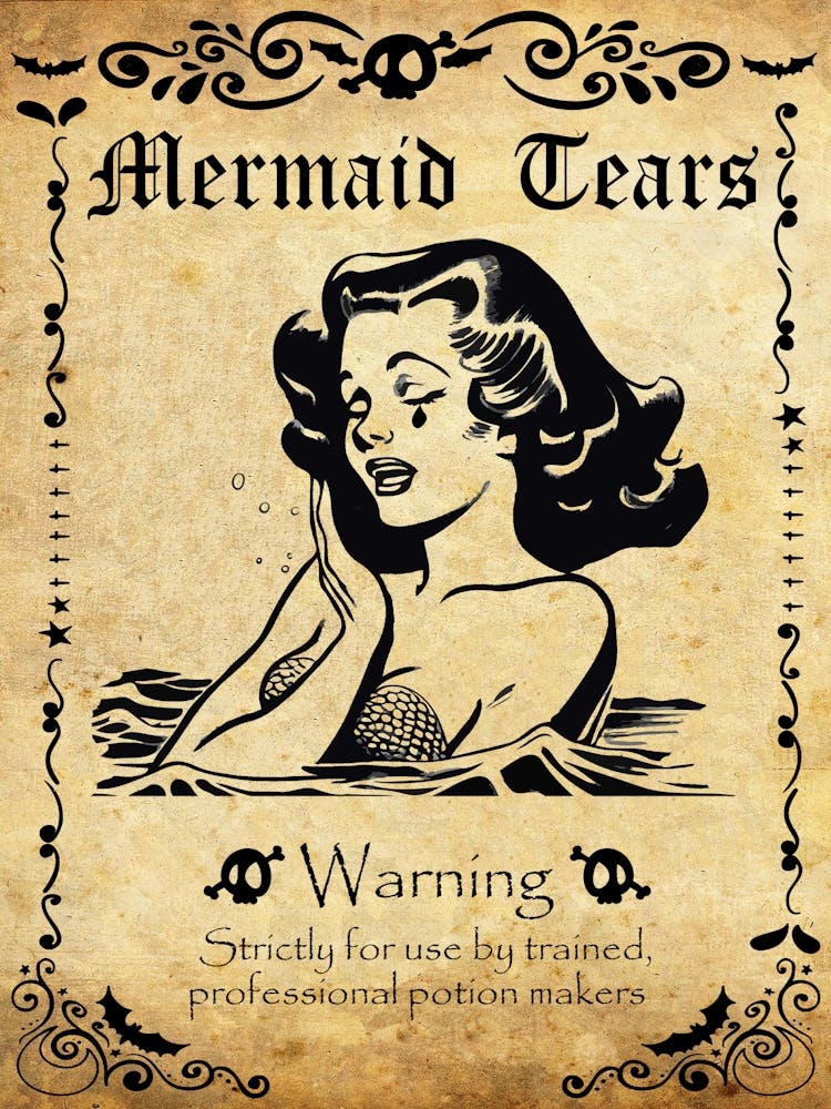 Mermaid Tears, Halloween Poster