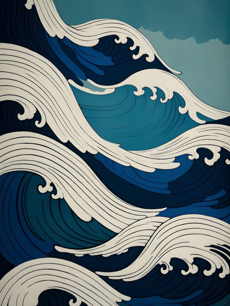 Dark blue Ocean Waves