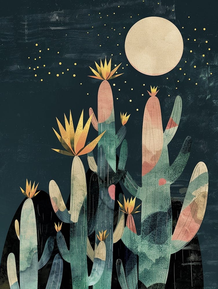 Queen Of The Night Cactus Minimalist 3
