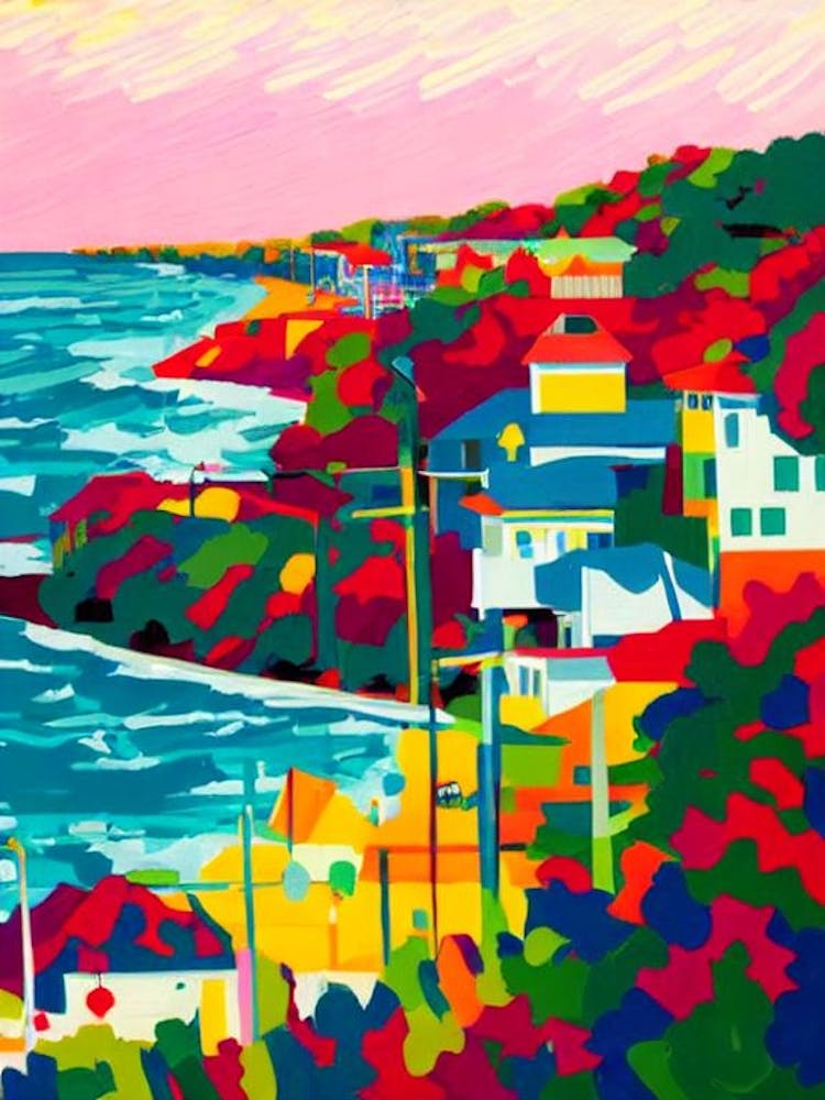 Wrightsville Beach, North Carolina Hockney Style
