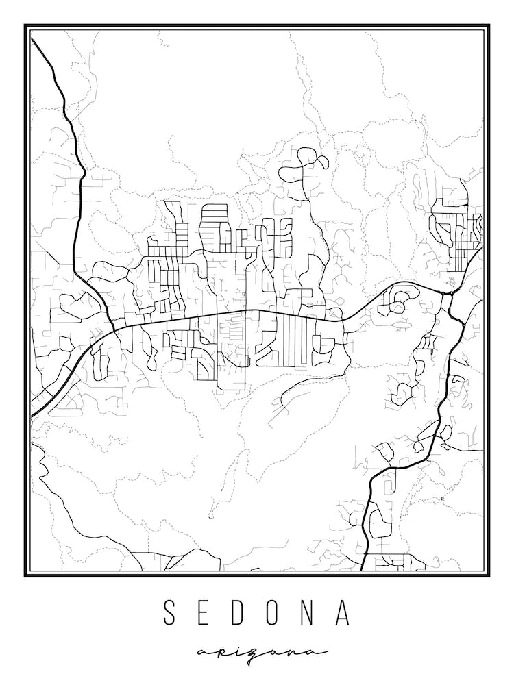 Sedona Arizona Street Map