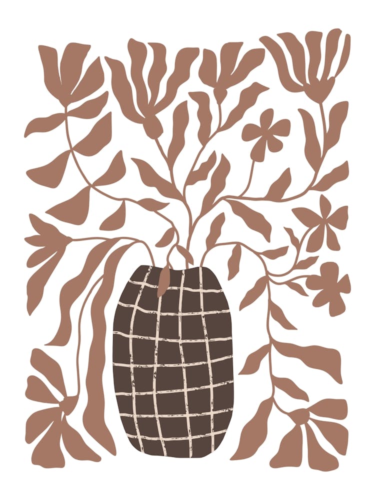 Vase of Flowers Mocha