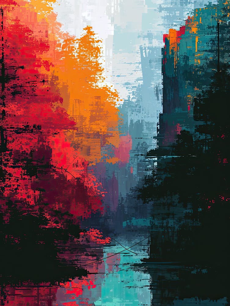 Abstract Landscape | Pixel Art Series 1