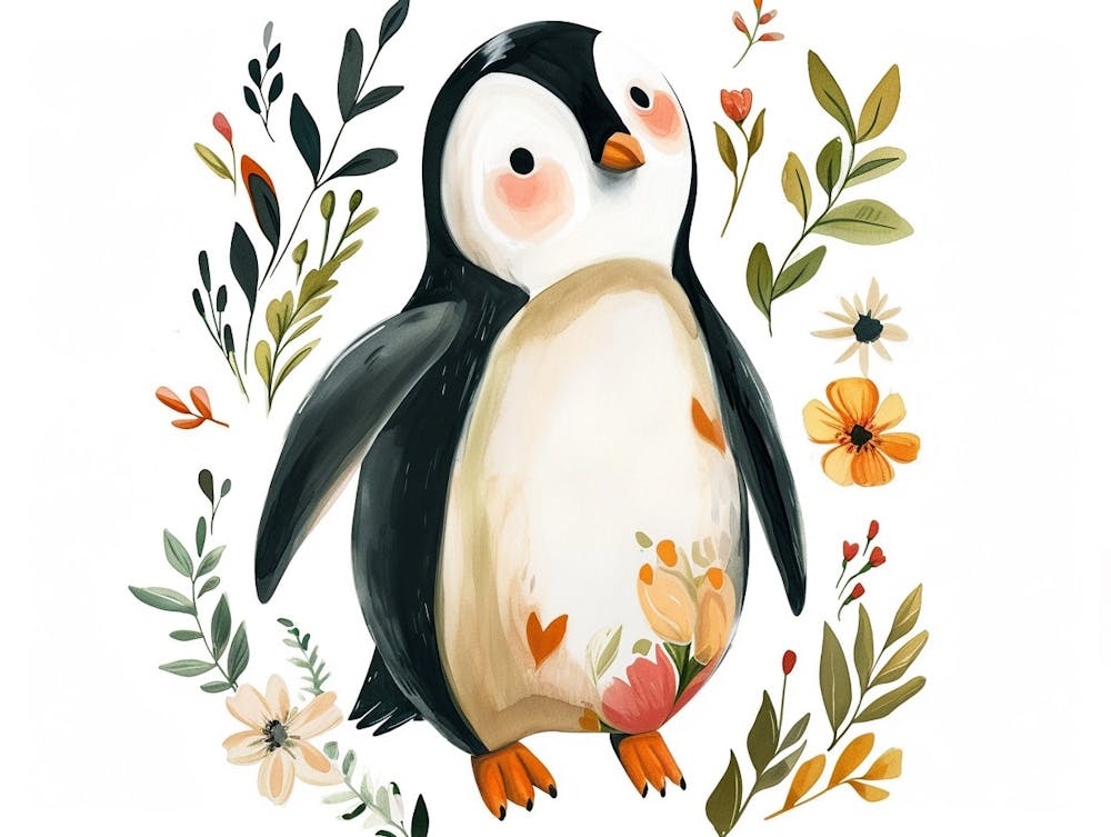 Little Floral Emperor Penguin 3