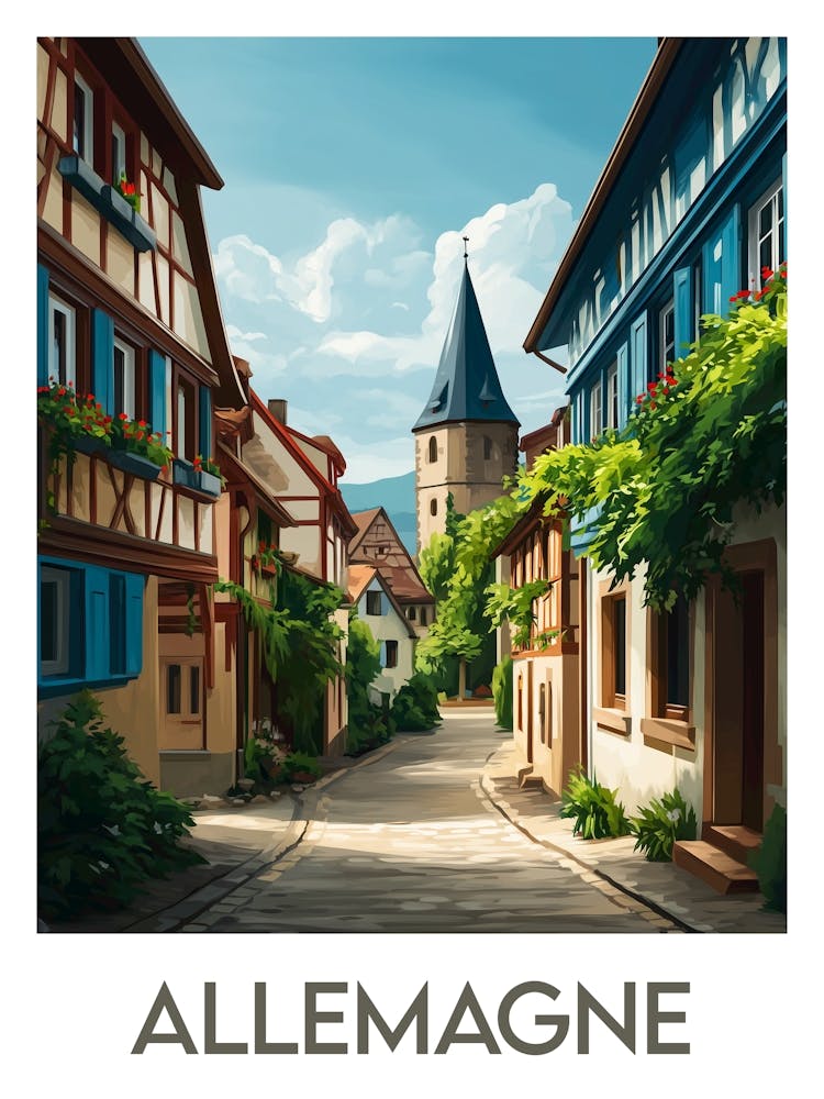 Affiche de voyage Allemagne