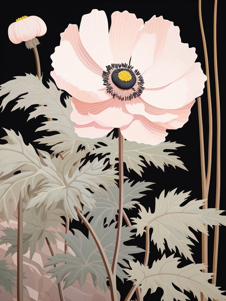 Flower Illustration Anemone 1