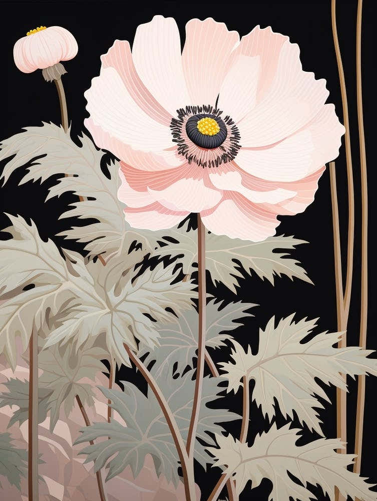 Flower Illustration Anemone 1