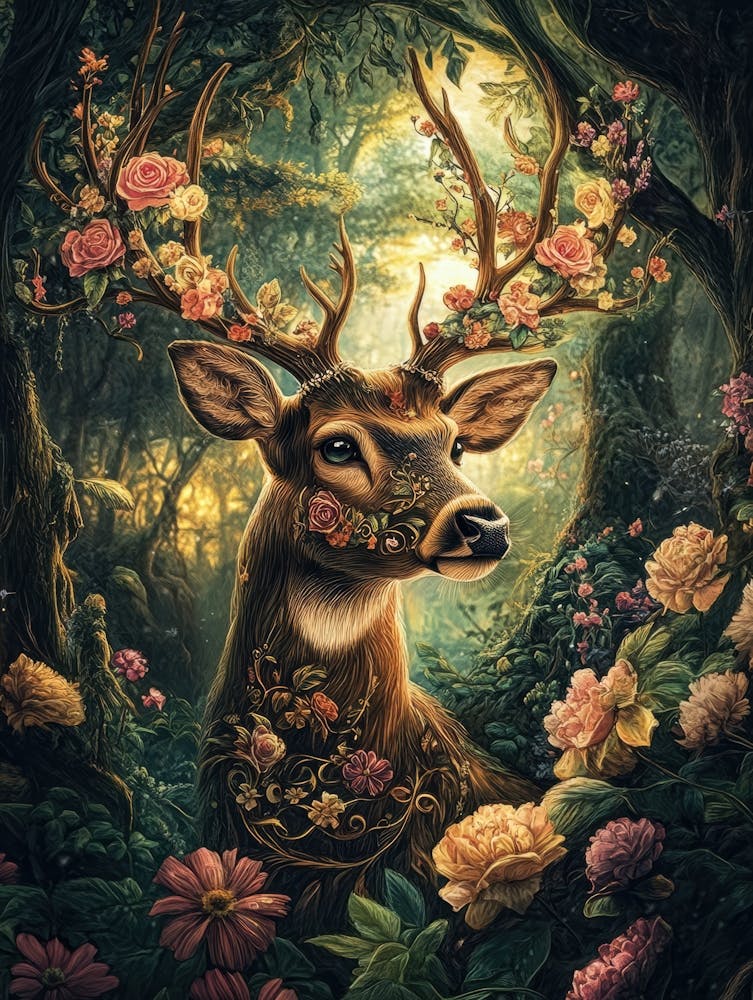 Deer In The Forest 5