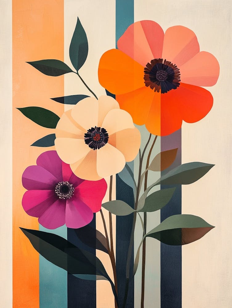 Fleurs Sur Une Bande
