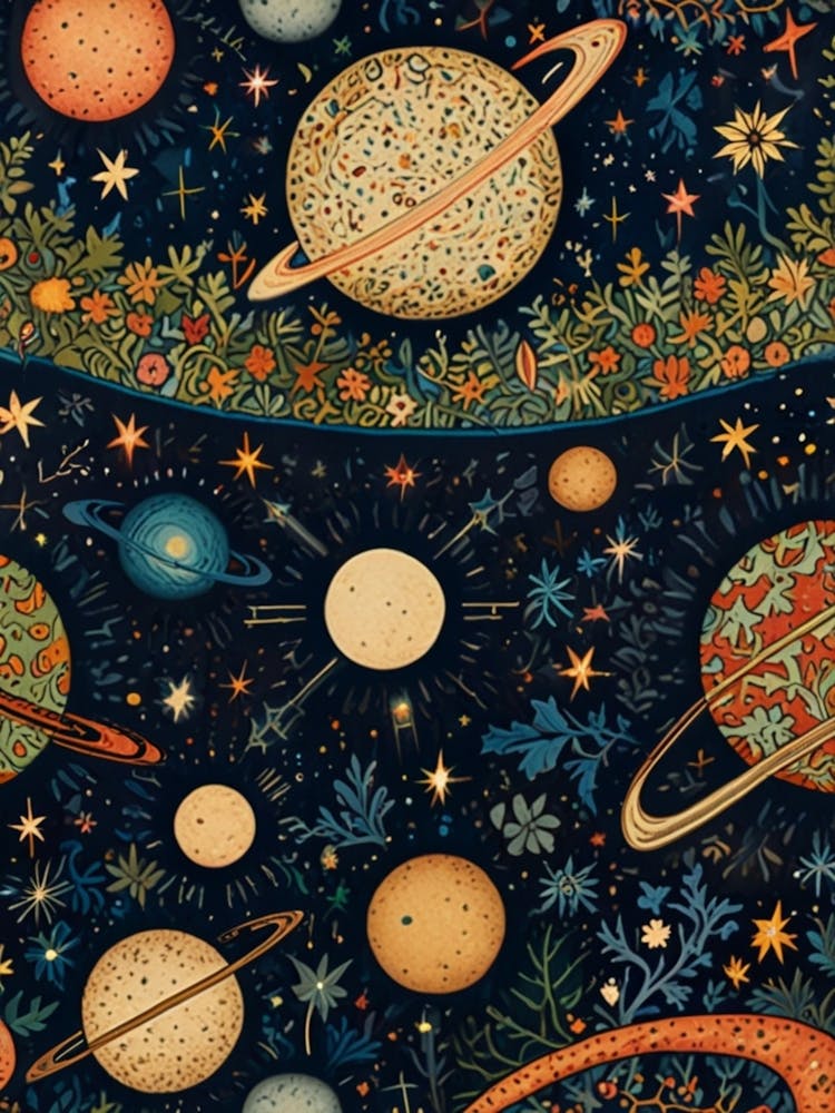 William Morris Planets And Stars