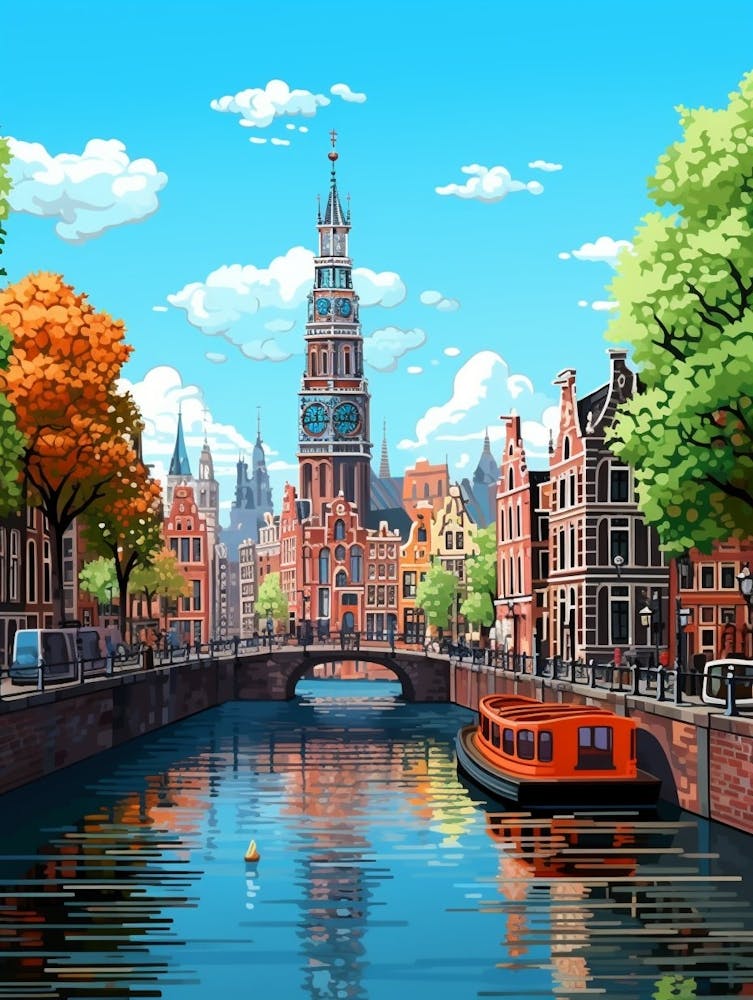 Amsterdam Pixel Art 4