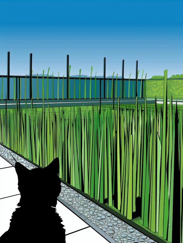 Cat In The Grass 2