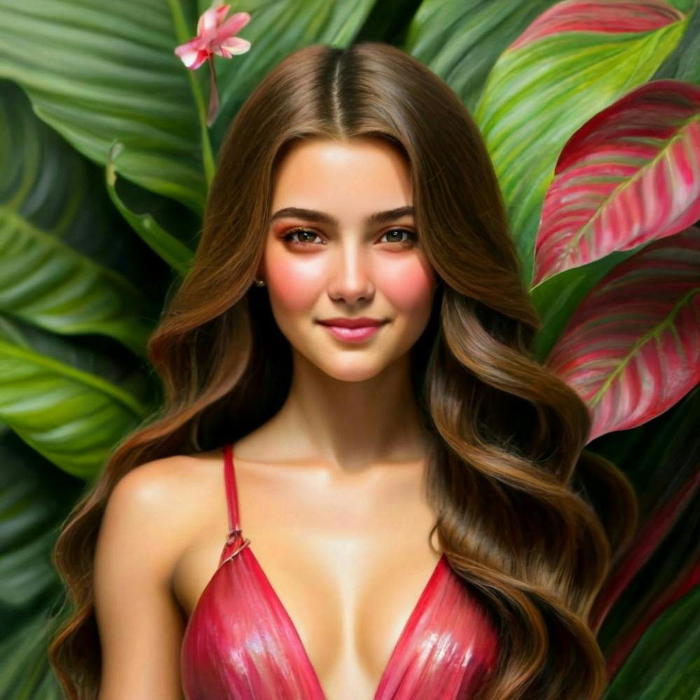 Girl In Red Bikini