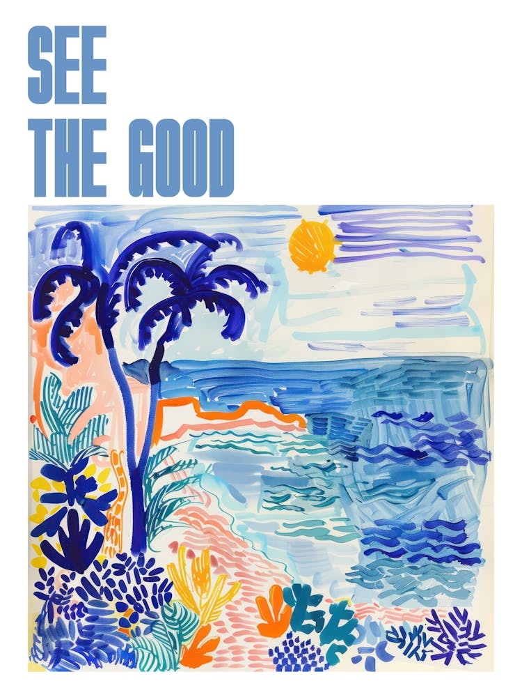 See The Good Poster Seascape Dream Matisse Style 8