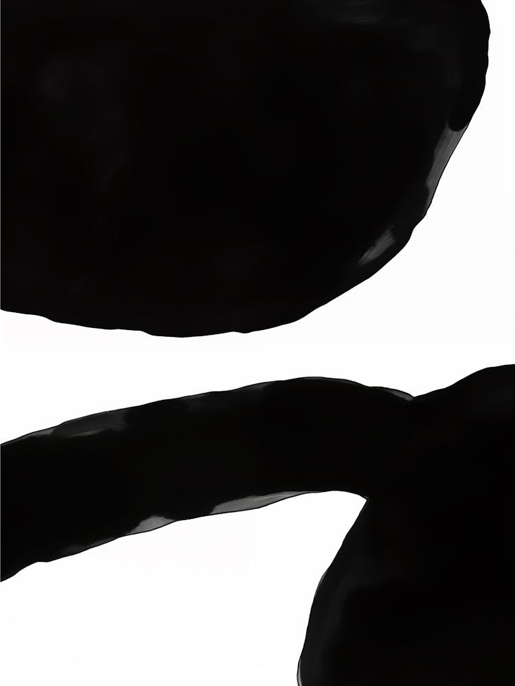 Black And White Abstract Painting 3