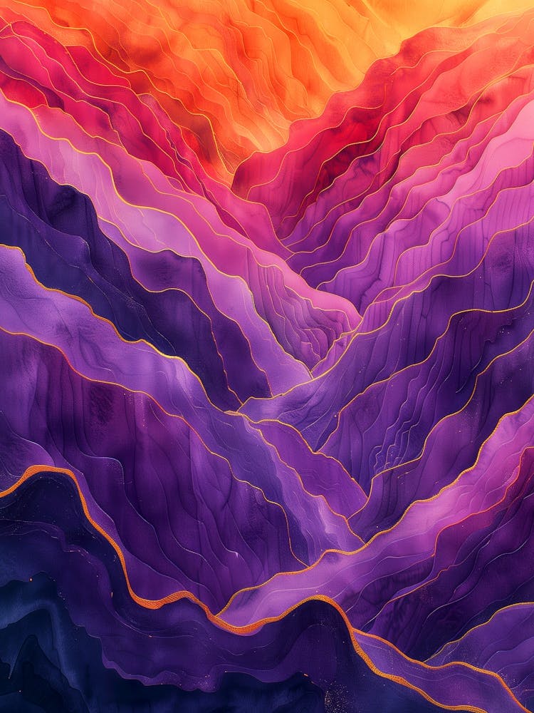 Abstract Mountain Landscape