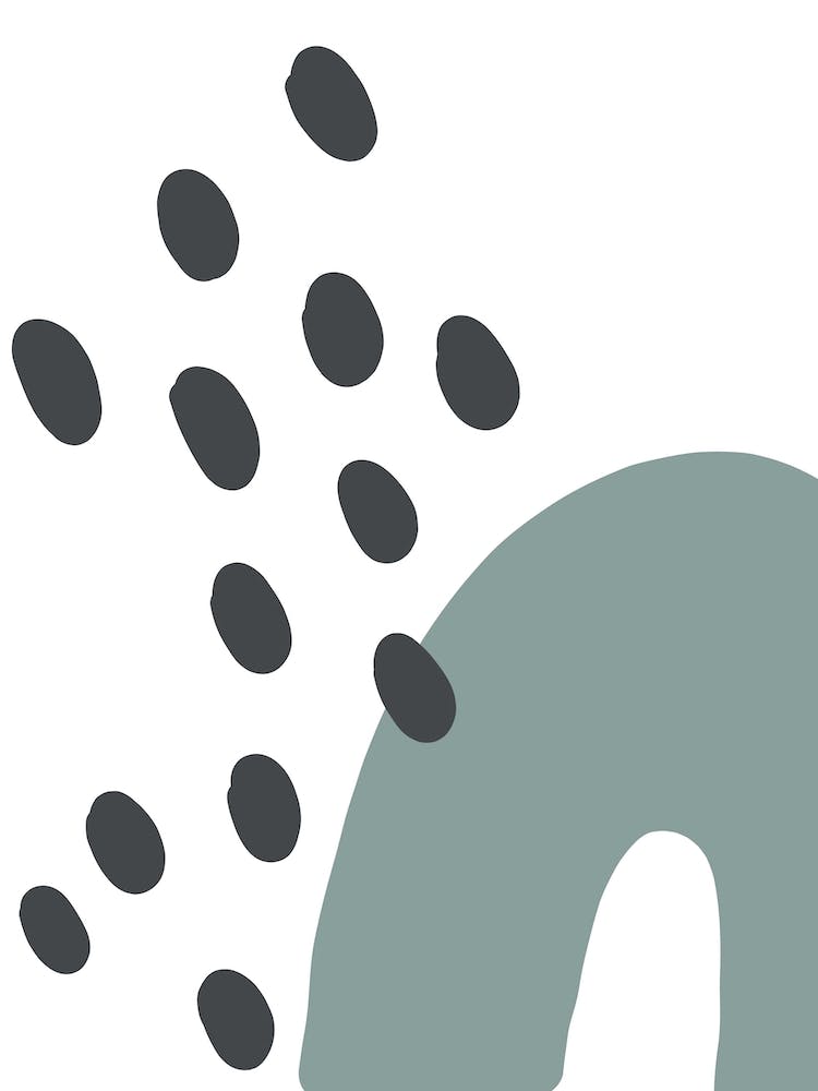 Inspired Teal Rainbow With Polka