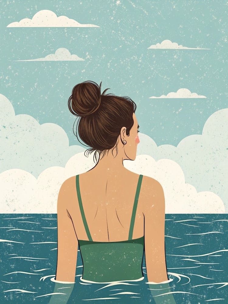 into the water art print