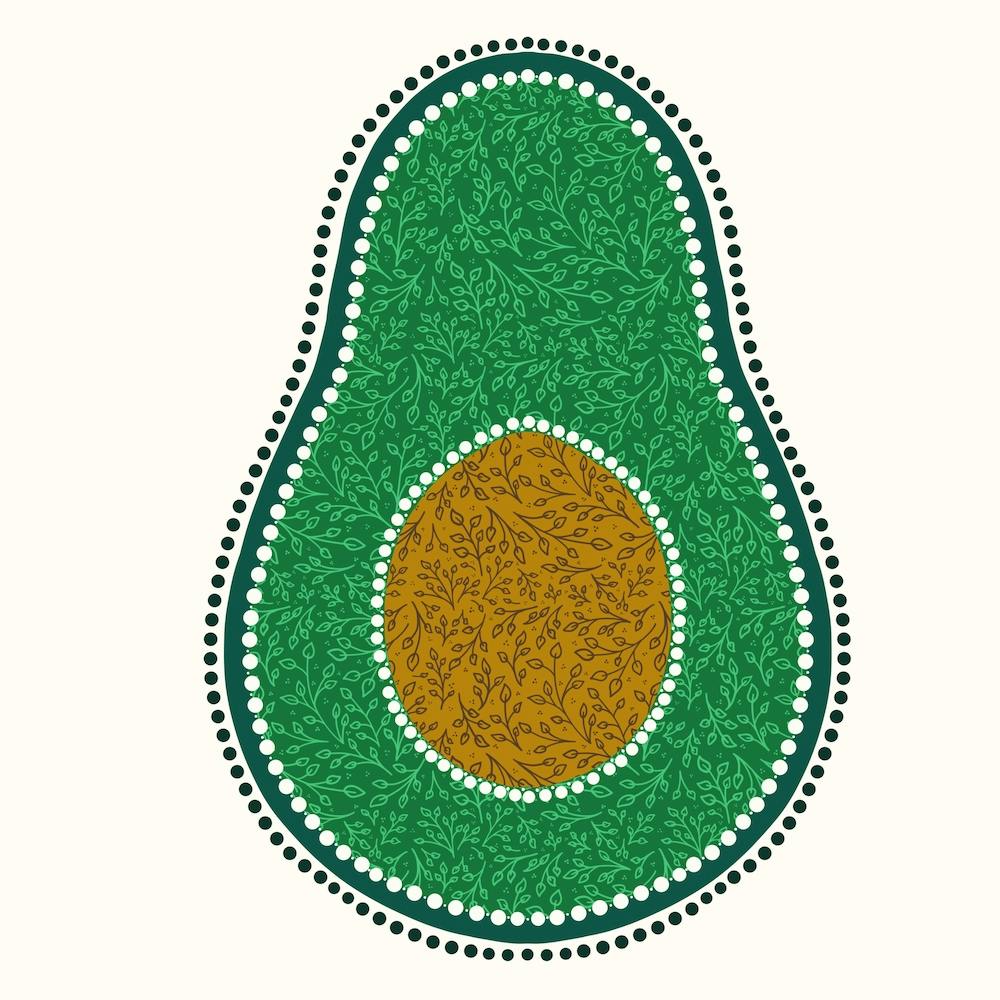 Avocado doodle