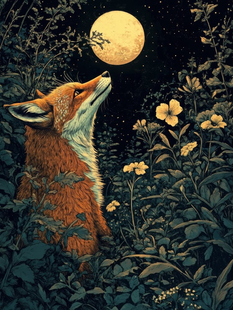 Fox In The Moonlight 8