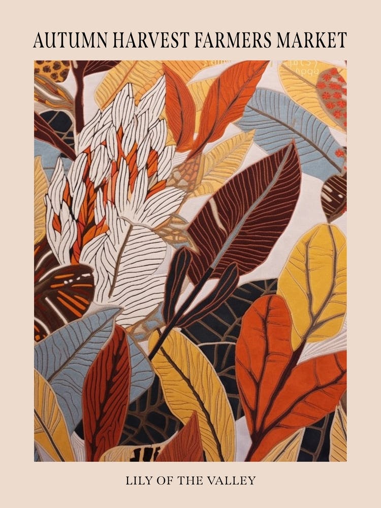 Herbst-Botanicals Maiglöckchen 1 Poster