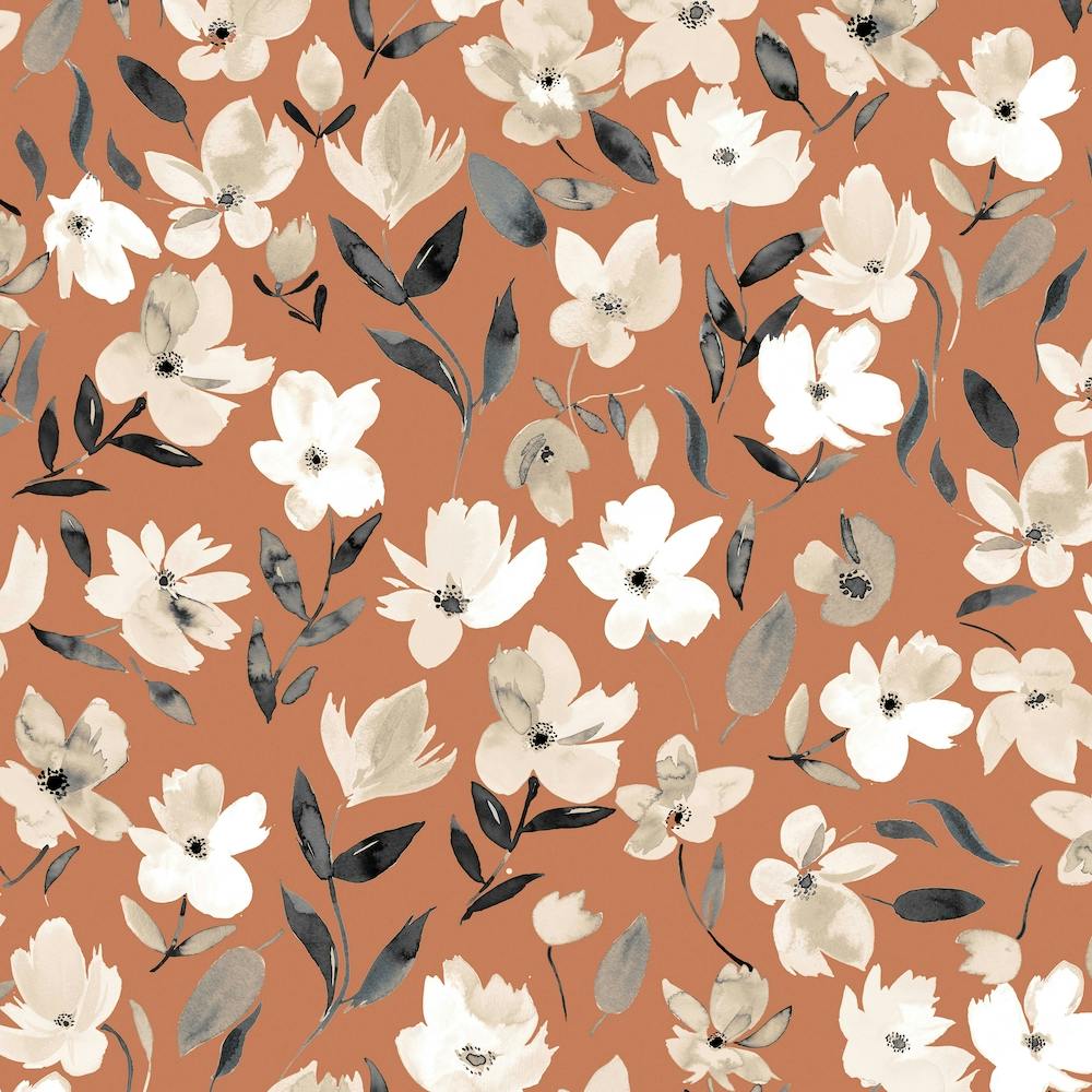 Fresh Flowers Copper Square