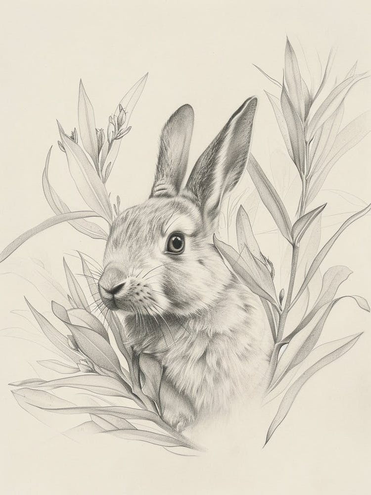 Argente Rabbit Drawing 4