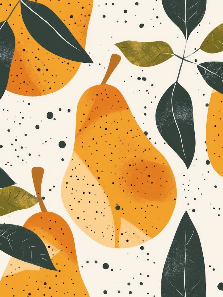Pears Close Up Illustration 3