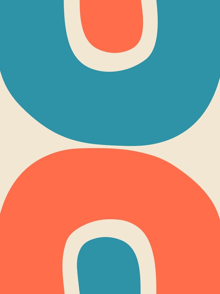 "Close" Mid Century Abstract